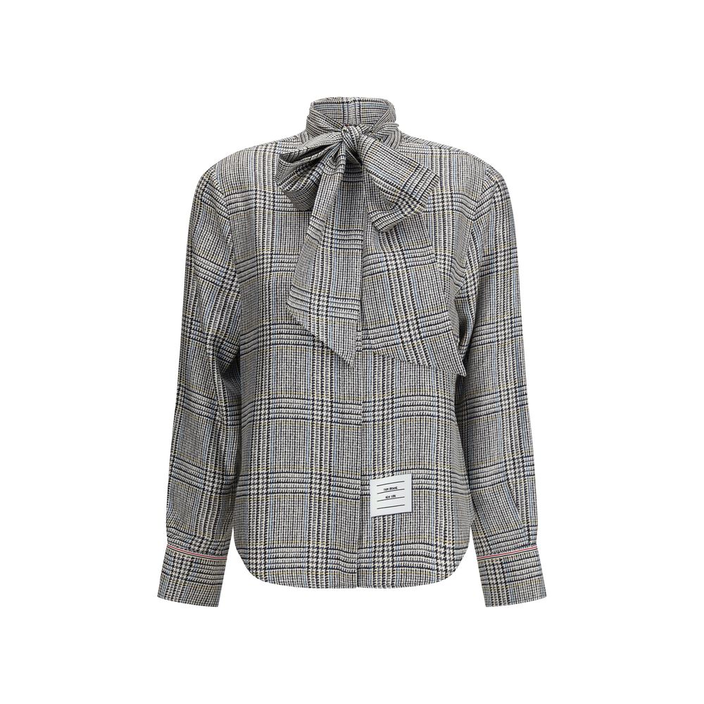Thom Browne Hunting Tweed Silk Twill Shirt